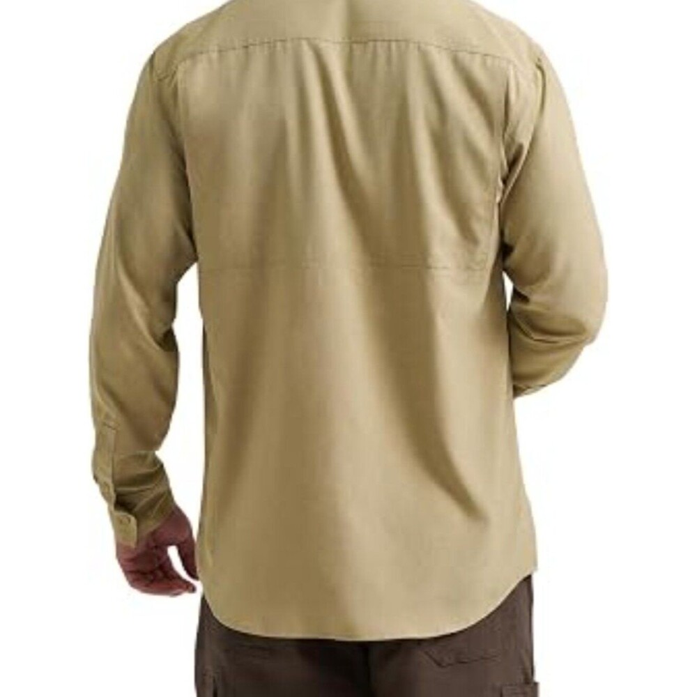 Wrangler Riggs Workwear Men's Long Sleeve Lightweight Vented Work Shirt XLT - Picture 2 of 4